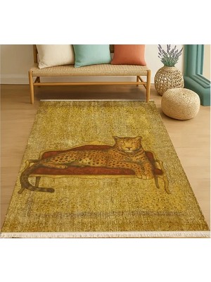 Vivense Leopar Vintage Dokuma Taban Halı, 358 Yng, 80X300 cm