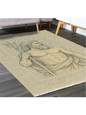 Vivense Mitolojik Dokunuş Halı, Dokuma Taban Halı, 353 Yng, 60X120 cm