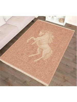 Vivense At Figürlü Halı, Dokuma Taban Halı, 352 Yng, 80X150 cm