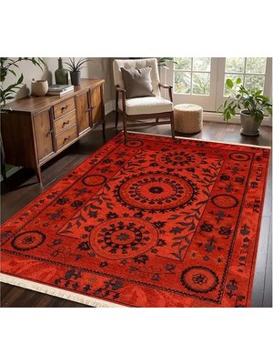 Vivense Anadolu Yakut Vintage Dokuma Taban Halı, 366 Yng, 100X200 cm