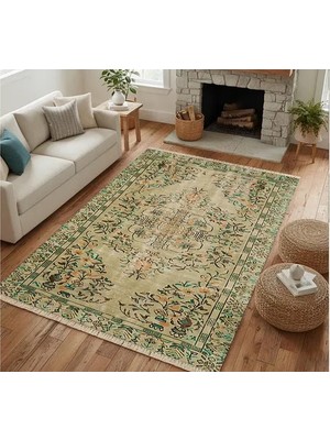 Vivense Sultan Beji Vintage Dokuma Taban Halı, 371 Yng, 100X200 cm