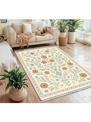 Vivense Bahar Bahçesi Vintage Dokuma Taban Halı, 386 Yng, 80X300 cm