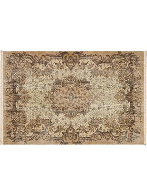Vivense Motifli Vintage Dokuma Taban Halı, 383 Yng, 120X180 cm