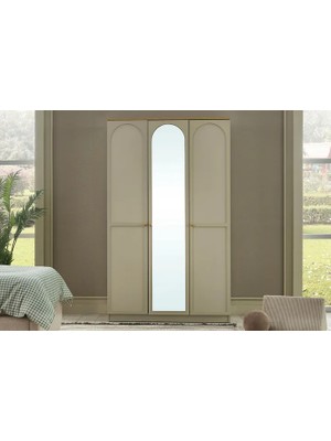 Vivense Capra Bohem Genç Odası Gardırobu, 3 Kapaklı
