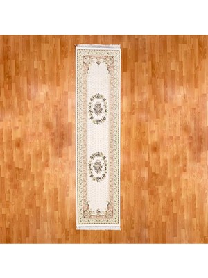 Mevlana Bazaar Çiçek Desenli 80 x 300 Yün Yolluk