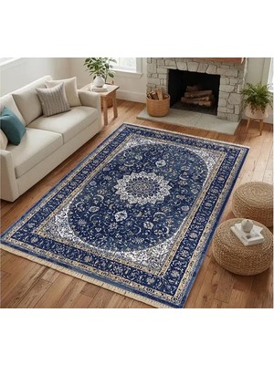 Vivense Lacivert Gece Dokuma Taban Halı, 391 Yng, 80X200 cm