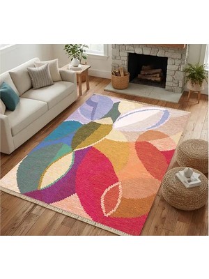 Vivense Renkli Sanat Dokuma Taban Halı, 395 Yng, 120X180 cm