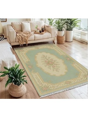 Vivense Mint Yeşili Vintage Dokuma Taban Halı, 385 Yng, 120X180 cm