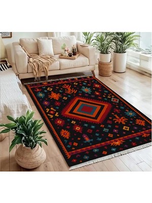 Vivense Gece Ateşi Vintage Dokuma Taban Halı, 407 Yng, 120X180 cm