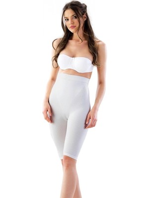 Pileli Store Pilelistore Ekru  2040 Anti Selülit Boxer Korse