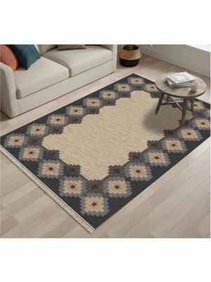 Vivense Atlas Geometrik Vintage Dokuma Taban Halı, 420 Yng, 80X150 cm