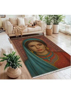 Vivense Portre Vintage Dokuma Taban Halı, 414 Yng, 150X230 cm