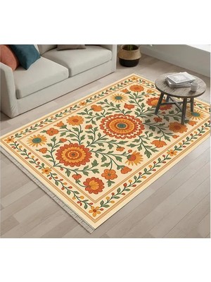 Vivense Güneş Bahçesi Vintage Dokuma Taban Halı, 415 Yng, 120X180 cm