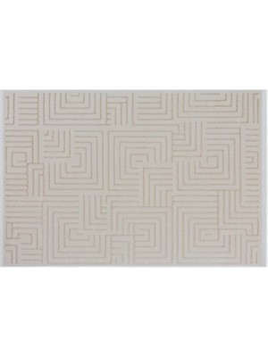 Vivense Kanyon Bukleli Makine Halısı, Beyaz, 160X230, 4907A