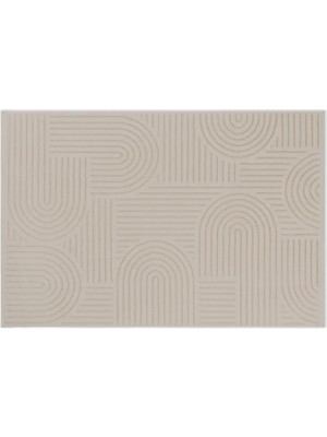 Vivense Kanyon Bukleli Makine Halısı, Beyaz, 100X300, 4903A