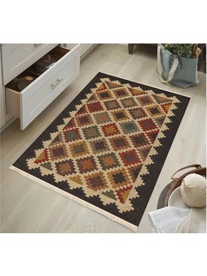 Vivense Otantik Antrasit Dokuma Taban Halı, 466 Yng, 120X180 cm