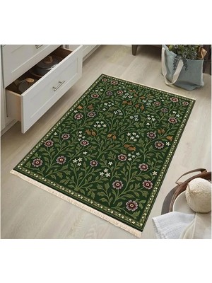 Vivense Yeşil Orman Dokuma Taban Halı, 472 Yng, 80X200 cm