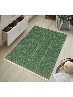 Vivense Yeşil Bahar Dokuma Taban Halı, 489 Yng, 150X230 cm