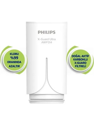 Philips Musluk Suyu Yedek Filtre Kartuşu Water X-guard Awp305/10