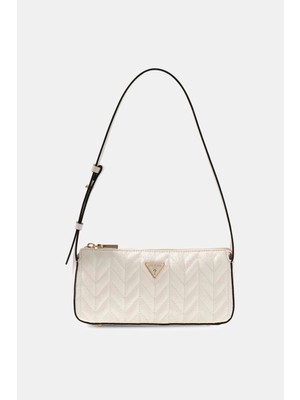 Guess Stacey Küçük Kadın Beyaz Omuz Çantası HWGG9741720-OFF