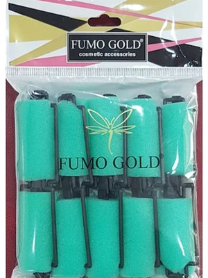 Fumo Sünger Bigudi 10lu Yeşil Renkli Saç Bakım Ürünü Hafif Malzeme ile Pratik Kullanım