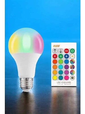 Erdo Ticaret LED Ampul Enerji Dostu Rgb Işıklı 100W LED Işık
