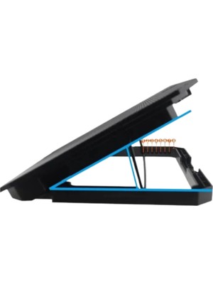 Erdo Ticaret Notebook Soğutucu Fanlı Stand USB Portlu 8 Kademe Laptop Sehpası