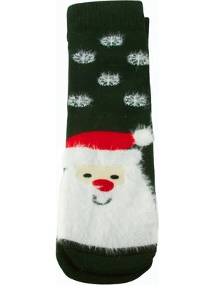 Pileli Store Noel Baba Yılbaşı Kalın Penye Çorap