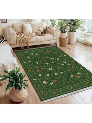 Vivense Minik Çiçek Dokuma Taban Halı, 479 Yng, 80X200 cm