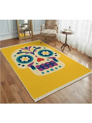 Vivense Sarı Kurukafa Dokuma Taban Halı, 508 Yng, 150X230 cm