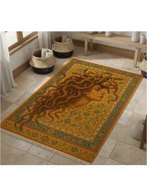 Vivense Snake Woman Dokuma Taban Halı, 507 Yng, 120X180 cm