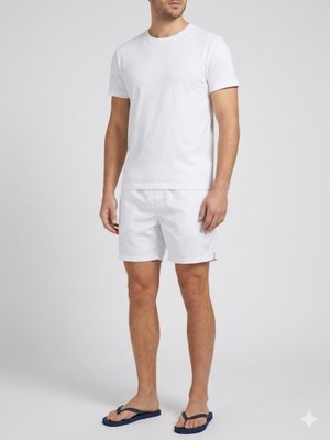 Guess Erkek Logo Detaylı Cepli Deniz Şortu F4GT01WG282