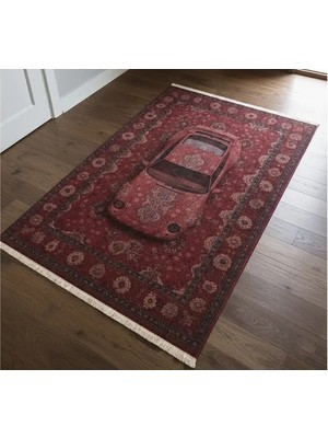 Vivense Vintage Car Dokuma Taban Halı, 494 Yng, 150X230 cm