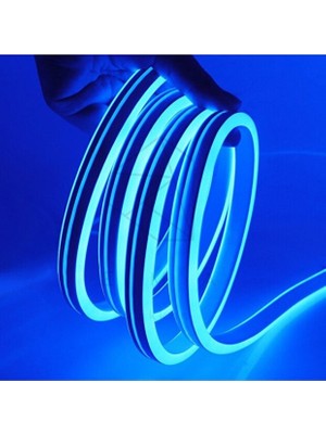 Kendal KCL016 (2835) 220V Neon LED Şerit  Mavi 24MT ( Fiş Dahildir.)