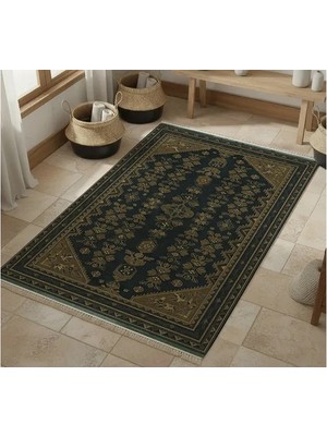Vivense Antrasit Motif Dokuma Taban Halı, 526 Yng, 80X150 cm