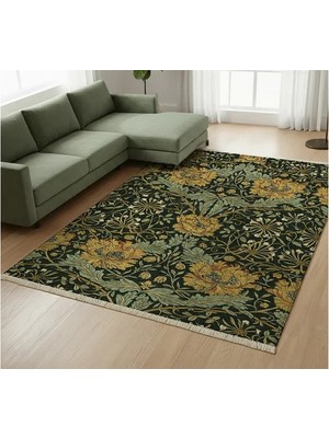 Vivense Simetri Çiçek Dokuma Taban Halı, 527 Yng, 120X180 cm
