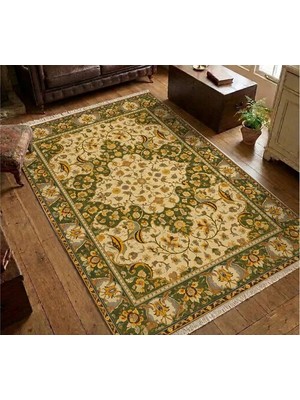 Vivense Vintage Beige Dokuma Taban Halı, 619 Yng, 100X150 cm