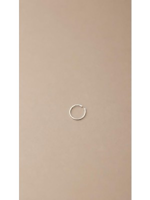 925 Ayar Gümüş Minimal Halka Piercing Küpe – Ince Tasarım Tragus Helix Burun Halkası