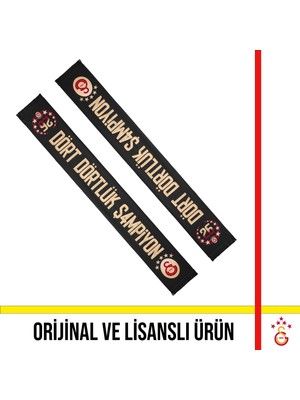 Galatasaray Lisanslı 26 Şampiyonluk Siyah Atkı
