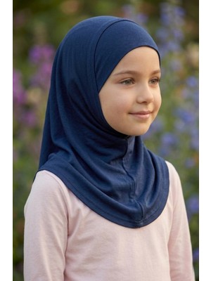 Kız Çocuk Hazır Tesettür Eşarp – Pratik Geçmeli Hijab | Esnek Viskon Kumaş Günlük & Namaz Başörtü
