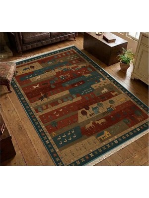 Vivense Vintage Köy Dokuma Taban Halı, 621 Yng, 150X230 cm