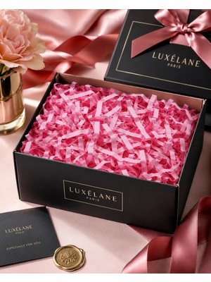 Dodomar Kırpıntı Kağıt Hediye Paketleme Süsü Pembe Kalın Kesim 50 gr Dekoratif Dolgu ve Süsleme