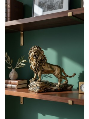 Kükreyen Aslan Dekoratif Masaüstü Biblo Heykel Ev ve Ofis Aksesuarı