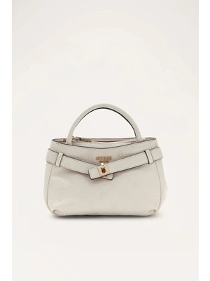 Guess Ella Logolu Küçük Kadın Ekru El Çantası HWPD9746760-STL