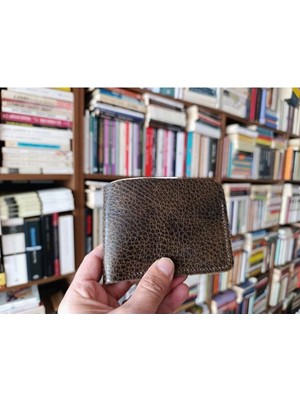 Mahfuz Gerçek Deri Tamamen El Emeği Cüzdan 22CM*8CM * 1 Kağıt Para Alanı 4 Kart Bölmesi DAK231