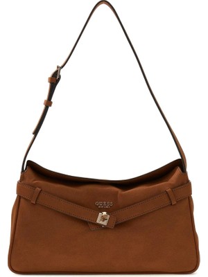 Guess Ella Kadın Kahverengi Omuz Çantası HWSG9754180-COG