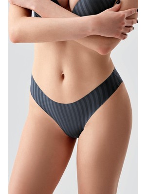 Cotonhause Kadın Lazer Kesim Slip Antrasit Külot C3T1N2963