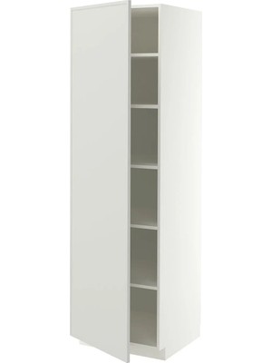 Ikea Metod Metod Mutfak Boy Dolabi - Açık Gri, G60 x D61.6 x Y208 cm
