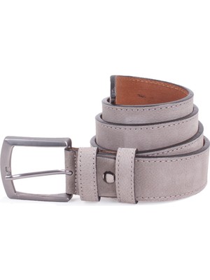 Dagoster DMK26-464DG Gri 4 cm Hakiki Deri Erkek Kemer