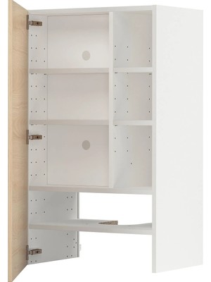 Ikea Metod Mutfak Duvar Dolabı, Aspiratör Dolabı Askersund Açık Dişbudak Görünümlü, G60XY100 cm